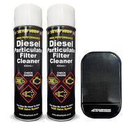 4TRESS 2 x Silverhook DPF Cleaner Aerosol Diesel Particulate Filter Cleaner Spray Can 400ml Non-Slip Dash Mat