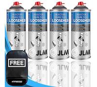 4TRESS 4 x 400ml JLM Injector and Spark Plug Loosener Rust Shock Spray Rust Penetrator Remover Spray with 4TRESS Non Slip Car Dash Mat (4T-4x-J04210)
