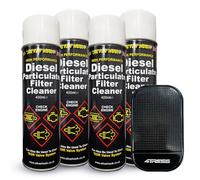 4TRESS 4 x Silverhook DPF Cleaner Aerosol Diesel Particulate Filter Cleaner Spray Can 400ml Non-Slip Dash Mat