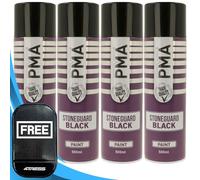 4TRESS PMA 4x Stone Guard Black Aerosol Underbody Protection Spray Paint 500mL Non-Slip Dash Mat(4T-PCPA1031)