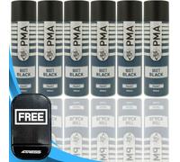 4TRESS PMA 6 x MATT BLACK SPRAY PAINT 500ML Non-Slip Dash Mat(4T-PCPA1001)