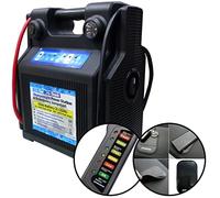 4TRESS PP14 Jump Starter 12V/24V 44Ah Power Station & Emergency Jumpstart (Petrol 6000cc/Diesel 3000cc)& Emergency Battery Starter with Car Battery Alternator Tester and 4TRESS Non Slip Dash Mat