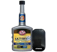 4TRESS STP Ultra 5 in 1 Diesel Fuel System Cleaner, STP Concentrated Cleaning Power, Car Accessories, 400 ml Non Slip Car Dash Mat (4T-GST-77400)