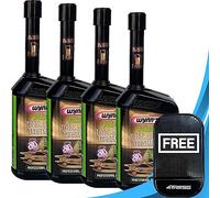 4TRESS Wynns 4 x 500ml Car Petrol Total Action Treatment Triple Action, Hybrid Models Non Slip Car Dash Mat (4T-4x-33692)