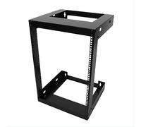 4U 6U 8U 9U 12U 18U 22U Wall Mount Open Frame 19" Server Equipment Rack Threaded 15 inch depth Black (15U)