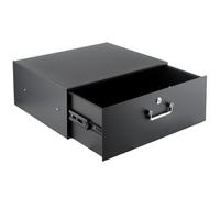 4U Rack Drawer, Rack Mount Drawer Designed for 19-inch Network Equipment, Servers, AV Racks, or Cabinet Enclosures. Sliding and Lockable Server Rack Drawer Features Cable Management Holes
