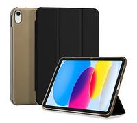 4UBonLife Case for iPad (A16) 11th Generation 11 Inch 2025, for iPad 10th Generation Case 10.9 inch 2022, Slim Stand Hard Cover with Translucent Frosted Back Shell, Black