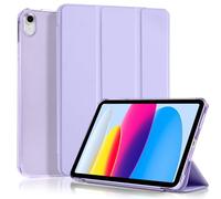 4UBonLife Case for iPad (A16) 11th Generation 11 Inch 2025, for iPad 10th Generation Case 10.9 inch 2022, Slim Stand Hard Cover with Translucent Frosted Back Shell, Lilac Purple