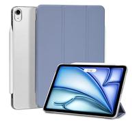 4UBonLife Case for iPad Air 11 inch M4/M3/M2 (2026/2025/2024), for iPad Air 5th / 4th Generation (2022/2020), Slim Stand Hard Shell Smart Tablet Case with Translucent Frosted Back Cover, Lavender Grey