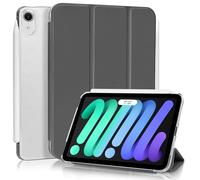 4UBonLife Case for iPad Mini 7 (A17 Pro) 2024 iPad Mini 6 2021 8.3 Inch, Slim Lightweight Hard Back Shell Stand Cover Case with Translucent Frosted Back for iPad Mini 6th 7th Generation, Space Gray