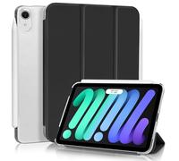 4UBonLife Case for iPad Mini 7 (A17 Pro) 2024 iPad Mini 6 2021 8.3 Inch, Slim Lightweight Hard Back Shell Stand Cover Case with Translucent Frosted Back for iPad Mini 6th 7th Generation, Black