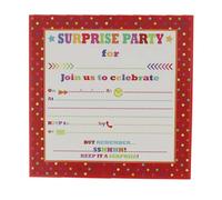 4Ucards 10x Surprise Party Invitations Join us to Celebrate - Shhh! Keep it a Secret - Birthday or Any Occasion