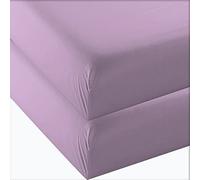 4U'LIFE 2-Pack Fitted Sheets,Prime 1800 Series, Ultra Soft & Comfortable, Double Brushed Microfiber (Lavener Purple, 2-Pack Full)