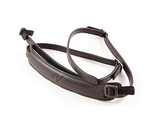 4V Design Lusso Tuscany Leather Slim Handmade Leather Camera Strap w/Universal Fit Kit, Black/Black (2SP01BVV0909)