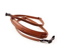 4V Design Lusso Tuscany Leather Slim Handmade Leather Camera Strap w/Universal Fit Kit, Brown/Brown (2SP01BVV2323)