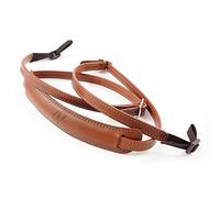 4V Design Lusso Tuscany Leather Slim Handmade Leather Camera Strap w/Universal Fit Kit, Brown/Cyan (2SP01BVV2330)