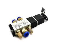 4V110-06 1/8 Bsp Air Solenoid Valve 5 Way Port 2 Position Gas Pneumatic Electric Magnetic Valves DC12V 24V 110 V220V Coil Volt(Wire w 12mm Fittings,110v)