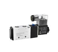 4V110-06 4V210-08 4V310-10 4V410-15 Electromagnetic 2 Position 5 Way Pneumatic Air Valves 1/4 DC12V DC24V Solenoid Valve 5/2(DC24V,4V110-06)