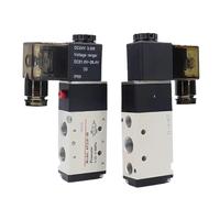 4V110-06 4V210-08 4V310-10 4V410-15 Pneumatic Electric Solenoid Valve Direction Control Solenoid Valve 12V 24V 110V 220V(4V210-08,DC12V)