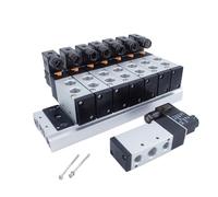 4V110-06 4V210-08 4V310-10 4V410-15 Set Valves Exhaust Manifold 1F/2F/3F/4F/5F/7F/8F/10F/12F/15F/16F Solenoid Valve Station Base(4V310-10,DC24V)