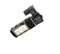 4V110-06 5 Port 2 Position Solenoid Valve Normally Closed 4V110-06 AC220V DC12V DC24V AC110V with 4mm 6mm 8mm Fitting(Royal Blue,4V110-06 AC220V)