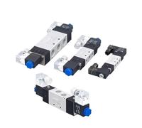 4V120-06 4V220-08 4V320-10 4V420-15 Pneumatic Solenoid Valves 5/2 Way Valve Port Single Coil DC24V AC220V(4V220-08 AC220V)