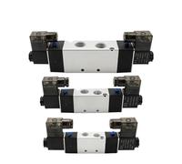 4V120-06/4V220-08/4V320-10/4V420-15 Solenoid Valve 2 Position 5 Port Pneumatic Air Valves DC12V DC24V AC110V AC220V Double Coil(4V320-10 PC6-03,AC110V)
