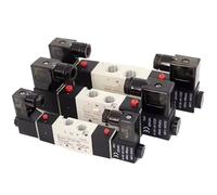 4V120-06 4V220-08 4V320-10 4v420-15 Solenoid Valve Air Two Position Five Way Reversing 12V 24V 110V 220V(DC12V)