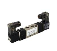 4V120-06 5 Way 2 Postion Solenoid Valves DC12V DC24V AC110V AC220V Pneumatic Air Solenoid Valve(PC 8mm Fittings,4V120-06 AC110V)