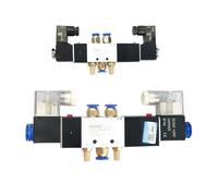 4V130C-06 4V230C-08 4V330C-10 4V430C-15 Air Electromagnetic Valves 3 Position 5 Way Pneumatic Solenoid Valve(4V330C-10,AC220V)