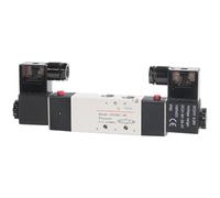 4V130C-06 4V230C-08 4V330C-10 4V430C-15 Pneumatic Air Solenoid Valve 5 Port 3 Position Way Reversing 12V 24V 110V 220V(AIRTAC 4V130P-06)