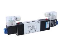 4V130C-06 4V230C-08 Solenoid Valve Double Headed Double Control 5 Way 3 Position Power Down Hold Pneumatic Directional Valve(4v330c-10,AC110V)