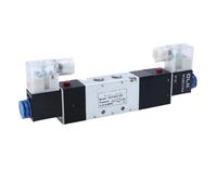 4V130C-06 4V230C-08 Solenoid Valve Double Headed Double Control 5 Way 3 Position Power Down Hold Pneumatic Directional Valve(4V330C-10,AC24V)