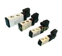 4V210-08 4v110-06 M5 Pneumatic Solenoid Air Valve 1/4" 1/8" 3/8" 1/2" Inch 2/5 Electromagnetic 4V310-10 12V 24V DC AC 110V 220V(110 Coil with Wire)