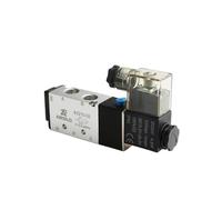 4V210-08 4v110-06 M5 Pneumatic Solenoid Air Valve 1/4" 1/8" 3/8" 1/2" inch 2/5 Electromagnetic 4V310-10 12V 24V 110V 220V(DN15 4V410-15,AC110V)
