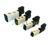 4V210-08 4v110-06 M5 Solenoid Air Valve 1/4" 1/8" 3/8" 1/2" Inch 2/5 Electromagnetic 4V310-10 12V 24V DC AC 110V 220V(12VDC)
