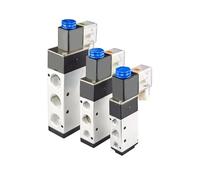 4V210-08 4V310-10 4V410-15 Solenoid Valve 2 Position 5 Port Pneumatic Air Electromagnetic Valves DC12V DC24V AC110V AC220V Size : AC24V(Coil,AC220V)