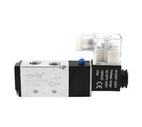 4v210-08 air Valve Single Coil 2 Position 5 Way Pneumatic Valve Air Solenoid Valve 12V 24V 110V 220V Electric Valve Magnet Valve(with 8mm Fitting,AC220V)