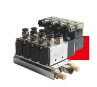 4v210-08 Manifold Value Pneumatic 5/2 Solenoid Group Island Cylinder reversing Pneumatic Distributor(7 Combinations,AC220 8mm tube)