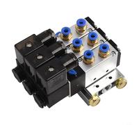 4V210-08 Pneumatic Solenoid Air Valve 24V DC 2 Position 5 Way with Base Quick Fitting and Muffler Set