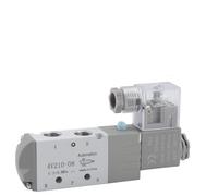 4V210-08 Pneumatic Solenoid Compressed Air Control Valve Switch Tool Tools 2 Way Position 5 Port G1/4 4V21008 DC24V 24V AC220V(110V AC)