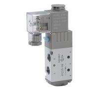 4V210-08 Pneumatic Solenoid Compressed Air Control Valve Switch Tool Tools 2 Way Position 5 Port G1/4 4V21008 DC24V 24V AC220V 1Pcs(4V210-08 - 12MM,220V AC)