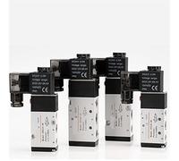 4v210-08 Type Pneumatic Electric Solenoid Valve Directional Control Air Magnetic Valve 12V 24V 220V 4v210 1Pcs(4v210-08 Dc24v,with 8mm Fittings)
