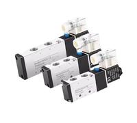 4V210 Pneumatic Electric Solenoid Valve 5 Way 2 Position Control Air Solenoid Valve 4V110-06 4V210-08 4V310-10 4V410-15(PC 4V310-10 12mm)