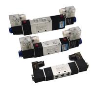 4V220-08/4V320-10/4V420-15 Solenoid Valve 2 Position 5 Port Pneumatic Air Valves DC12V DC24V AC110V AC220V Double Coil(Only 4V420-15,DC12V)