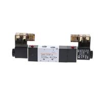 4V230C-08 5 Way 3 Position 1/4" Pneumatic Solenoid Valve DC12V DC24V AC110V AC220V W Fittings Connector 4 6 8 10 12mm(10mm,DC 12V)