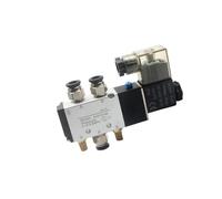 4V310-15 2 Position 5 Way 4V310-10 12V 24V 110V 220V air Valve Pneumatic Valve Air Solenoid Valve Electric Magnet Valve(with 4mm Fitting,AC220V)