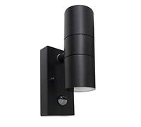 4vwin PIR UP & Down Wall Light Outdoor Security Lights with Matte Finish Sconce Lamp Great for Garden, Paths, Garages, Patios