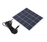 4W 5V Polycrystal Solar Battery Panel, Portable Solar Panel for Outdoor Use, Lightweight Unbreakable Laminated Board with DC Interface, for Garden Lights and Emergency Lighting