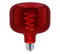 4w Coil LED Filament Light Bulb E27 Red Mirror Glass Decorative Lamp for Bar, Cafe, Home, Restaurant, Pendant Light, Wall Lamp REDCYL